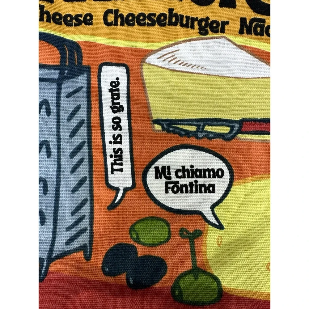 Trader Joe's Bag Reusable Canvas Cheese Adventures shopping Heavy Duty Large